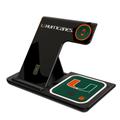 Keyscaper Miami Hurricanes 3-In-1 Wireless Charger