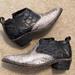 Free People Shoes | Farylrobin Free People Western Ankle Boot | Color: Black/Gray | Size: 8