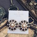 Kate Spade Jewelry | Kate Spade Tuxedo Pearl Brooch Earrings | Color: Black/White | Size: Os