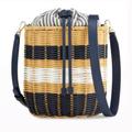 Kate Spade Bags | Kate Spade Buoy Wicker Medium Bucket Bag | Color: Blue/White | Size: Os