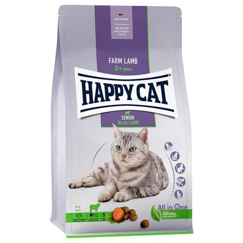2 x 4 kg Senior Weide-Lamm Happy Cat Katzenfutter trocken