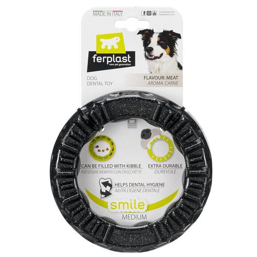 Ferplast Smile Kauring, schwarz M: Ø16x3,2cm Hund