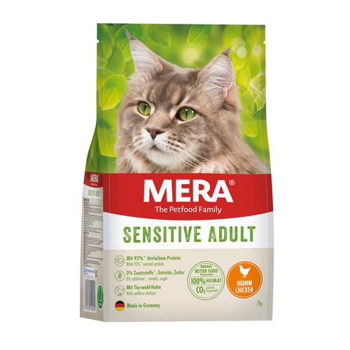 2kg MERA Cats Sensitive Adult Huhn Katzenfutter trocken