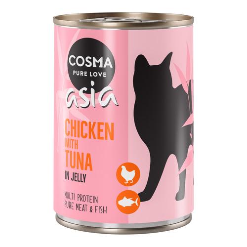 Cosma Asia in Jelly 6 x 400 g - Huhn & Thunfisch