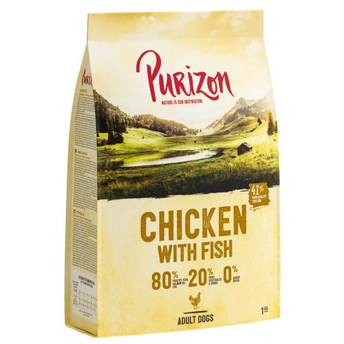 Purizon 4 kg Adult Huhn mit Fisch, getreidefreies Hundetrockenfutter