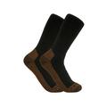Carhartt Men's Midweight Steel Toe Boot Socks Cotton Blend, Black SKU - 409605