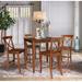 Rosecliff Heights Aleana Counter Height Solid Wood Dining Set Wood in Brown | 36 H in | Wayfair 81B4E425E64E4F9B8B4B0BAA2F2C60E9