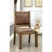 Andrew Home Studio Ocegueda Side Chair II Wood/Upholstered/Fabric in Brown/Green | 38.5 H x 20 W x 25.5 D in | Wayfair GFF38W29F-ZTF