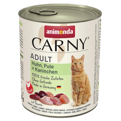 Sparpaket animonda Carny Adult 24 x 800 g - Huhn, Pute & Kaninchen