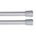 Kenney Fast Fit No Tools 7/16" Spring Tension Rod, 2-Pack