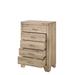 Transitional Wood 5-drawer Chest, Storage Chest