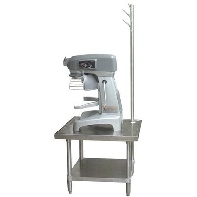 Advance Tabco MX-SS-242 24" x 24" Mixer Table with Utensil Rack and Stainless Steel Undershelf