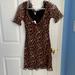 Urban Outfitters Dresses | Leopard Print Urban Outfitters Mini Dress, Size Small | Color: Black/Brown | Size: S