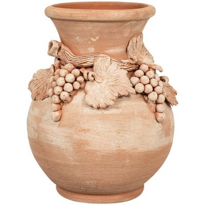 Terrakotta Schirmständer Vase 100% Made in Italy vollständig handgefertigt Outdoor Vase