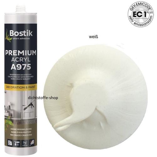 Bostik A975 Premium Acryl weiß 1K Dichtstoff 300ml Kartusche Acryldichtstoff