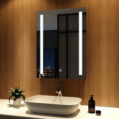 Led Badspiegel mit Beschlagfrei und Beleuchtung, Badezimmerspiegel 80x60cm Wandspiegel Lichtspiegel