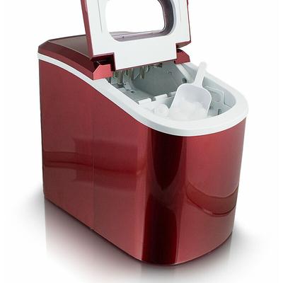 Mspoint - MS-Point Eiswürfelmaschine Eiswürfelbereiter Eiswürfel Ice Maker Eis Maschine in Rot Image