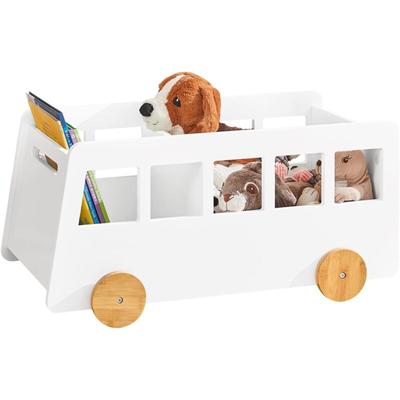 Sobuy - KMB41-W Kinderregal Aufbewahrungsregal für Kinder Bücherständer Spielzeugregal Bücherregal Image