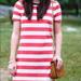 J. Crew Dresses | J Crew Rugby Striped Mini Dress Size Small | Color: Pink/White | Size: S