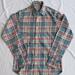 J. Crew Shirts | J. Crew Men's Cotton Flannel Shirt Size Xs (Slim) | Color: Blue/Red/White | Size: Xs