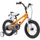 RoyalBaby Freestyle Kinderfahrrad Jungen Mädchen mit Hand- und Rücktrittbremse Fahrrad 16 Zoll Orange