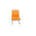 Orren Ellis Polyurethane Upholstered Side Chair Upholstered in Orange | 39 H x 17 W x 17 D in | Wayfair F83A582D99C84D048B62A5493CFEBF39