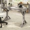 Shugart 48W Writing Desk Wood in Gray Laurel Foundry Modern Farmhouse® | 30 H x 47 W x 23.3 D in | Wayfair 236D547DBDAC4A50A4E611CAE1AC7FA1