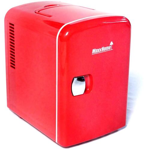 Mini Kühlschrank - Kühlschrank Klein 19 x 25 x 27 cm - Kühlbox Auto - Kühlbox 12v 230v - Rot