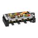 Raclette gril avec pierre chaude 8 personnes Clatronic rg 3678 Noir - Noir