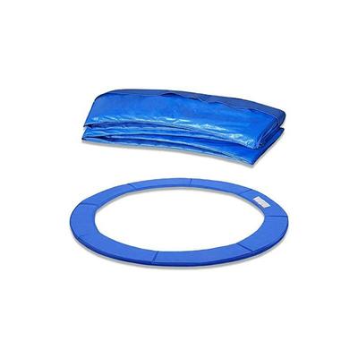 Federabdeckung Trampolin Randabdeckung, UV-resistent Randschutz, Sicherheitsmatte, Blau, 30cm Image