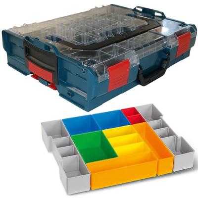 Sortimo Systemkoffer L-Boxx 102 Ozeanblau, transparenter Deckel + Insetboxen H3