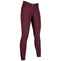 HKM - Pantaloni da equitazione per donna con grip totale modello Beagle: 48, bordeaux 3296