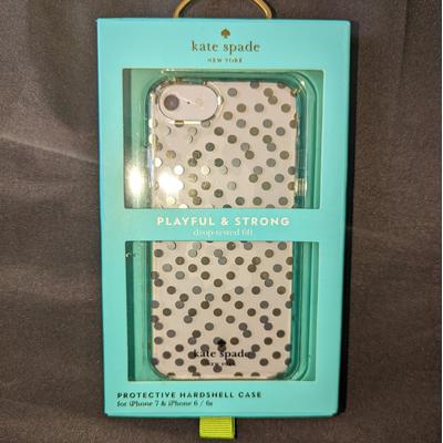 Kate Spade Cell Phones & Accessories | Kate Spade Hardshell Protective Case For Iphone 7 Iphone 6/6s Confetti Dots. New | Color: Gold/Silver | Size: Iphone 7 & 6/6s