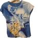 Disney Intimates & Sleepwear | Disney Bambi Thumper Pajama Sleepwear T-Shirt Top Vintage | Color: Blue/Cream | Size: M