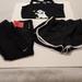 Nike Shorts | 3 Pc. Women's Nike Dri-Fit Running Outfit Size Xs Like New | Color: Black/White | Size: Xs