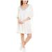 Anthropologie Tops | Anthropologie Trista Embroidered Tunic Dress Velvet By Graham & Spencer | Color: Black/White | Size: Xs