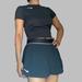 Nike Skirts | Nike Tennis Skirt And T Shirt Set | Color: Black/White | Size: Large Bottom Small Top