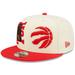 "Men's New Era Cream/Red Toronto Raptors 2022 NBA Draft 9FIFTY Snapback Adjustable Hat"
