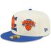 "Men's New Era Cream/Blue York Knicks 2022 NBA Draft 59FIFTY Fitted Hat"