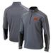 Men's Columbia Heathered Gray/Black Oklahoma State Cowboys Omni-Wick Shotgun 2.0 Quarter-Zip Pullover Top