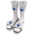 Men's ISlide White Edmonton Oilers Speckle Socks & Slide Sandals Bundle