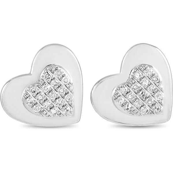 lb-exclusive-14k-gold-0.07-ct-diamond-heart-stud-earrings---white---non-branded-earrings/
