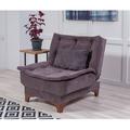 Cotecosy - Chaise / Fauteuil convertible Lefkada Tissu Anthracite - Gris foncé