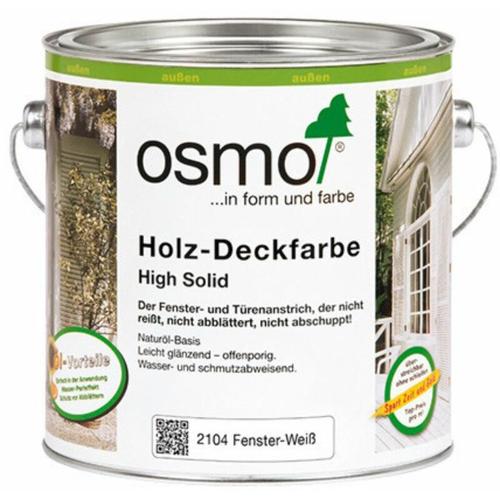 Osmo - 2104 Holz Deckfarbe Weiß 2,5 Ltr