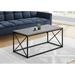 Coffee Table, Accent, Cocktail, Rectangular, Living Room, 40"L, Metal, Laminate, Contemporary, Modern - 40.5" x 20" x 18"