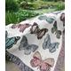 Butterfly Throw Blanket, Butterflies Blanket, Butterflies Throw, Insect Throw, Botanical Blanket, Cute Woven Throw, Art Cotton Woven Blanket