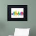 Trademark Fine Art 'Little Rock Arkansas Skyline' Framed Graphic Art on Canvas Canvas, Wood | 0.5 D in | Wayfair MW0057-B1114BMF