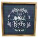 Northlight Seasonal 15.75" Plaid 'Jingle Bells' Christmas Wall Sign in Blue | 15.75 H x 2 W x 15.75 D in | Wayfair NORTHLIGHT MU93169