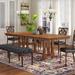 Lark Manor™ Alyaan Extendable Solid Wood Dining Table Wood in Brown/Orange, Size 30.0 H in | Wayfair 6DE58F8D4F1A4974AD386E8534949812