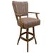 Red Barrel Studio® Northwest Elk - Dark Grey Wood/Upholstered in Brown | 52 H x 21 W x 20 D in | Wayfair 9EE0CED9580848A3B779744591693654